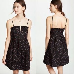 Madewell Pintuck Cami Dress in Fresh Strawberries
